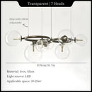 Axyaa Moonlight Bean Chandelier: Modern Hanging Lights for Home Decoration