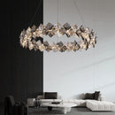 Axyaa Crystal Stair Chandelier Light - Modern Indoor LED Ceiling Lamp