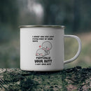 Axyaa Enamel Mug - Funny 11oz Lover Coffee Cup - Couples Gift Home Tea Cup