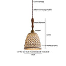 Axyaa Ceramic LED Pendant Light: Minimalist Loft Coffee Shop Illumination