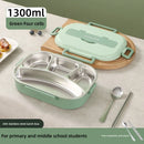 Axyaa Stainless Steel Bento Box with Compartment, Sealed & Portable Thermal Lunch Box