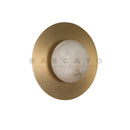 Axyaa Copper Stone Wall Sconce LED Lamp - Luxury Marble, Spanish Design