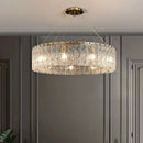 Axyaa Glass Chandelier: Luxury LED Lighting for Living Room