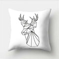 Axyaa Geometric Portrait Pillowcase - Stylish Home & Office Cushion Cover