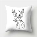 Axyaa Geometric Portrait Pillowcase - Stylish Home & Office Cushion Cover