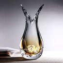 Axyaa Glass Vase: Light Luxury Entrance Decor & Water-Grown Flower Art Home Decoration