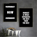 Inspirational Canvas Painting Wall Art with Motivational Quote Print by Axyaa