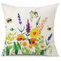 Colorful Flowers & Insects Pillow Covers by Axyaa - Sofa Bedroom Car Cushion Cover