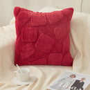 Axyaa Plush Pillowcase Cojines Solid Color Cushion Covers 45x45cm