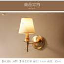 Axyaa Traditional Copper Wall Lamp E14 Led Light for Bedroom and Living Room
