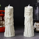 Axyaa Skeleton Lamp: LED Halloween Decor Ghost Couple Party Ornament