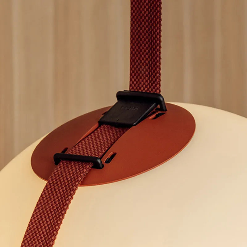 Axyaa Glass Ball LED Pendant Light Black Orange for Stylish Indoor Lighting
