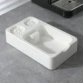 Coffee Grounds Knock Box with Tamper Pad Organizer by Axyaa - Barista Tools