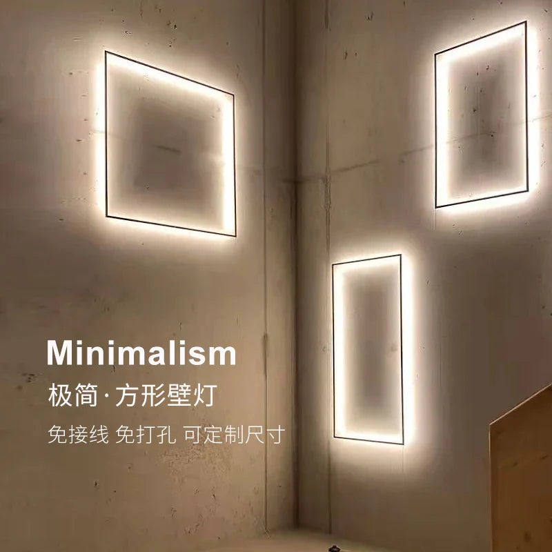 Axyaa Modern LED Square Wall Lamp for Living Room Bedroom Decor