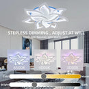 Axyaa Lotus Ceiling Chandelier: Modern Luxury LED Bedroom Lamp Art Decor Lighting