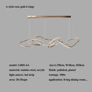 Axyaa Modern Ring LED Pendant Chandelier for Living Room, Dining Room, Bedroom, Kitchen