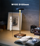 Axyaa Walnut Mushrooms Night Light Touch Switch Table Lamp