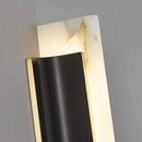 Axyaa Spain Marble LED Wall Light in Black, White & Copper - Modern Sconce Lamp