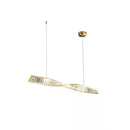 Axyaa Gold Steel Led Dimmable Pendant Lights for Luxury Dining Room