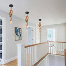 Axyaa Retro Tropical Hemp Rope E27 Pendant Light for Home and Hospitality Lighting