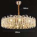 Axyaa Crystal Chandelier Pendant Light for Luxury Living Room Dining Ceiling Fixture