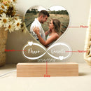 Axyaa Personalized Photo Love Frame Acrylic Plaque Anniversary Valentine's Day Gift