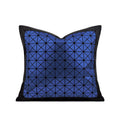 Axyaa Geometric Laser Mirror Pillow Cover for Children's Room in Black Coffee Color