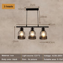 Axyaa Retro Loft Chandelier Industrial Style Pendant Lamp for Living Room