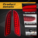Axyaa LED Rear Bumper Reflector Light for Toyota Corolla Cross - Dynamic Turn Signal & Brake Warning