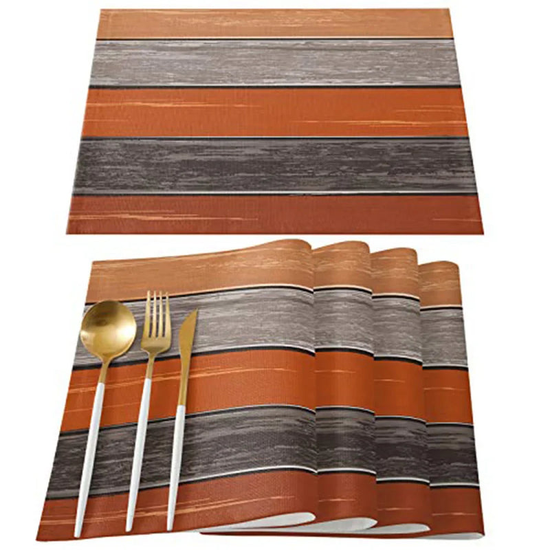 Axyaa Vintage Flower Non-slip Table Mats - Set of 6