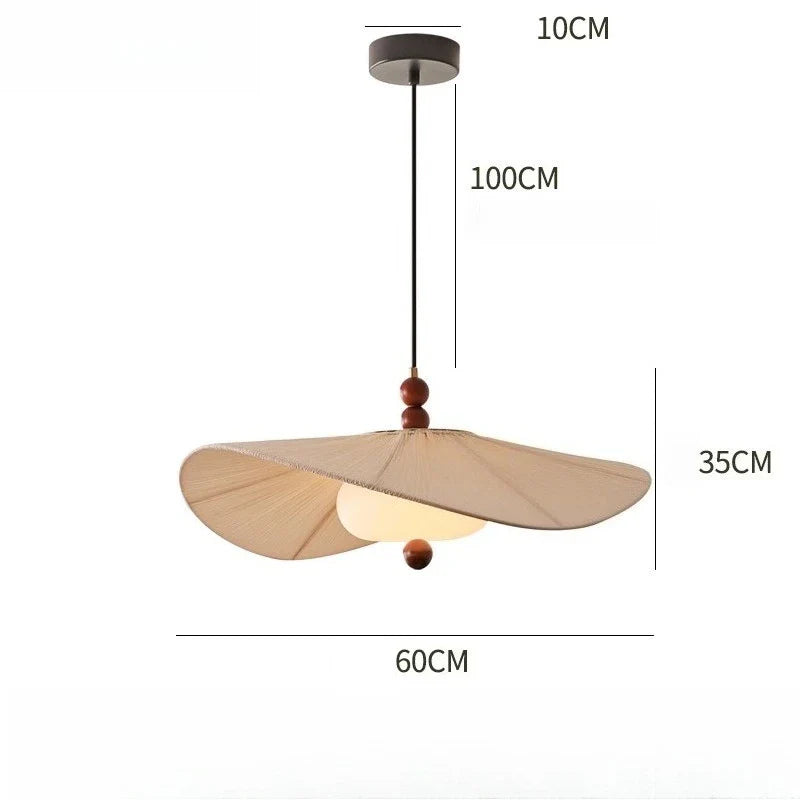 Axyaa Retro Fabric Chandeliers for Home Decor Mood Lighting
