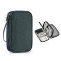 Axyaa Electronics Accessories Organizer Bag: Portable, Waterproof, Double Layers Storage for Cable Wires