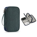 Axyaa Electronics Accessories Organizer Bag: Portable, Waterproof, Double Layers Storage for Cable Wires