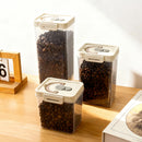 Axyaa Coffee Bean Sealed Jar Clear Food Storage Box Moisture-proof Airtight Container