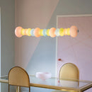 Axya Colored Glass Candy Pendant Lights Chandelier for Living Room, Children's Room, and Dining Room