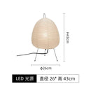 Axyaa Wabi-sabi Rice Paper Floor Lamp LED E27 Indoor Lighting for Home Decor