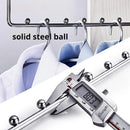 Axyaa Adjustable Telescopic Wardrobe Hanger Pull-Out Rail Rack & Trouser Organiser