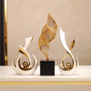Axyaa Ceramic Decor Set for Modern Luxury Home Decor, Living Room, TV Cabinets