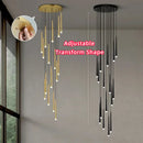 Modern Nordic Loft Roof Pendant Lights for Axyaa Brand Living Room Chandelier Lighting