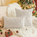 Axyaa Christmas Plush Cushion Cover 45x45cm for Sofa Home Decor