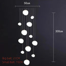 Axyaa White Glass LED Chandelier for Living Room, Staircase & Bar