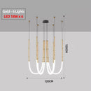 Axyaa Designer Duplex Nordic LED Chandelier for Living Room and Restaurant