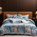 Axyaa Luxury Jacquard King Size Bedding Set - European Design