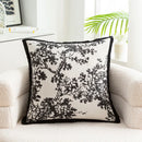 Axyaa Chenille Flower Pillow Cover 45X45 - European Style Decor for Home