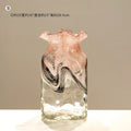 Axyaa Chinese Style Glass Vase with Color Changing Design for Table Flower Arrangement