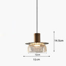 Axyaa Cracked Glass Pendant Light for Modern Indoor Decor