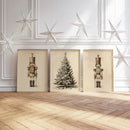 Nutcracker Pastel Christmas Prints by Axyaa - Vintage Canvas Wall Art