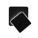 Axyaa Rotatable LED Wall Lamp Square Black White Metal 6W Sconce