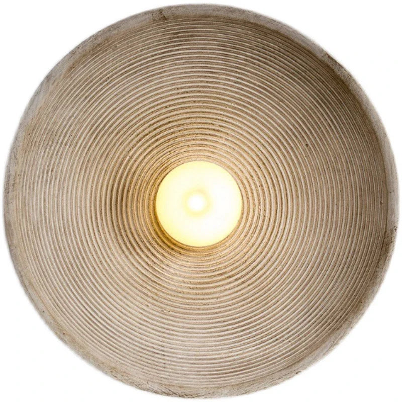 Axya Retro Round Resin Wall Sconce for Interior Decor in Bedroom, Living Room, Dining Room