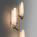 Axyaa LED Wall Sconce Copper Gold White Minimalist Art Deco Wall Light